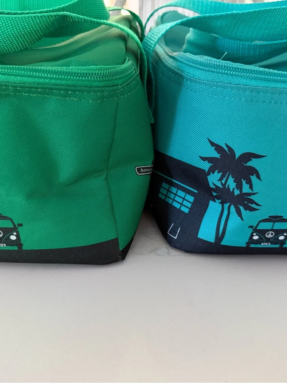 TWO Trader Joe’s Mini insulated bag - Green / Teal
